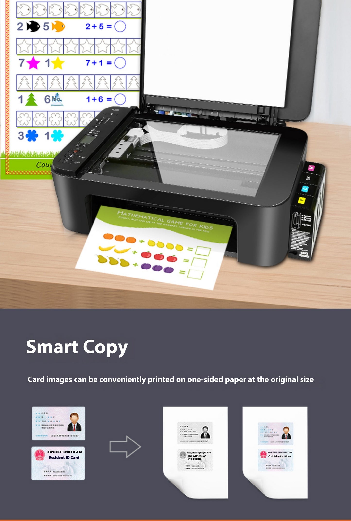 Canon 3380 color printer household small copy and scanning machine mobile phone wireless photo with ink supply warehouse
