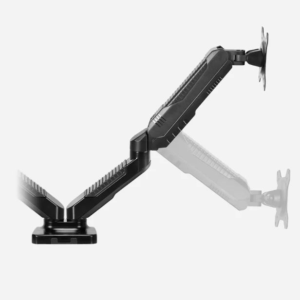 Ultimate Cool Black Dual Arm Monitor Stand New Style Robot Arm Design Single/Dual Rotation Tilt Monitor Stand Height