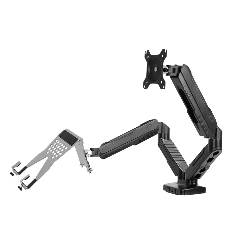 Ultimate Cool Black Dual Arm Monitor Stand New Style Robot Arm Design Single/Dual Rotation Tilt Monitor Stand Height