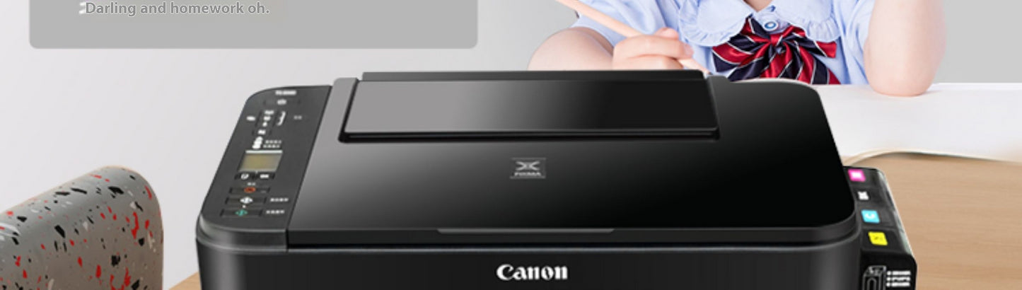 Canon 3380 color printer household small copy and scanning machine mobile phone wireless photo with ink supply warehouse