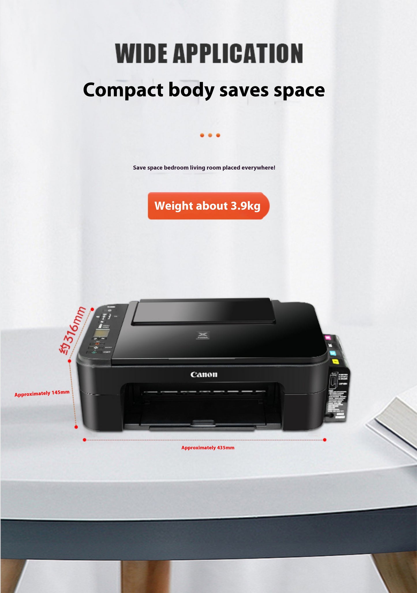 Canon 3380 color printer household small copy and scanning machine mobile phone wireless photo with ink supply warehouse